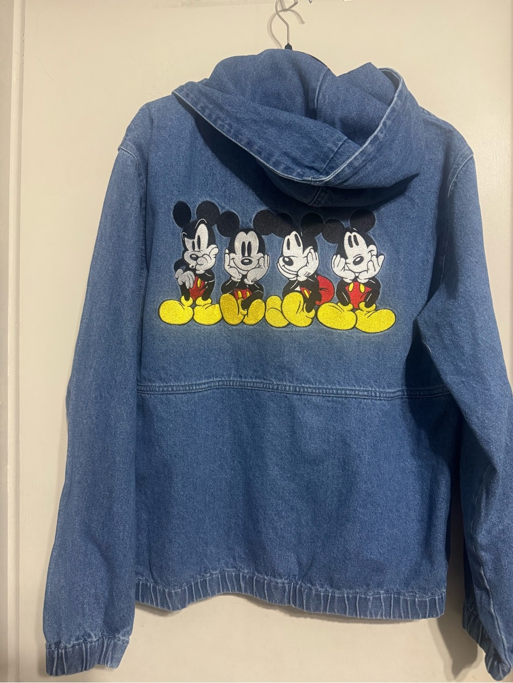 Adult denim Mickey zip up sold out online Size Large
